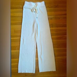 Nap Loungewear cream ribbed merino sweater pants xs